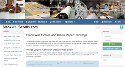 Desktop Screenshot of blankwallscrolls.com