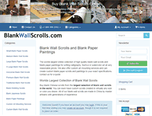 Tablet Screenshot of blankwallscrolls.com
